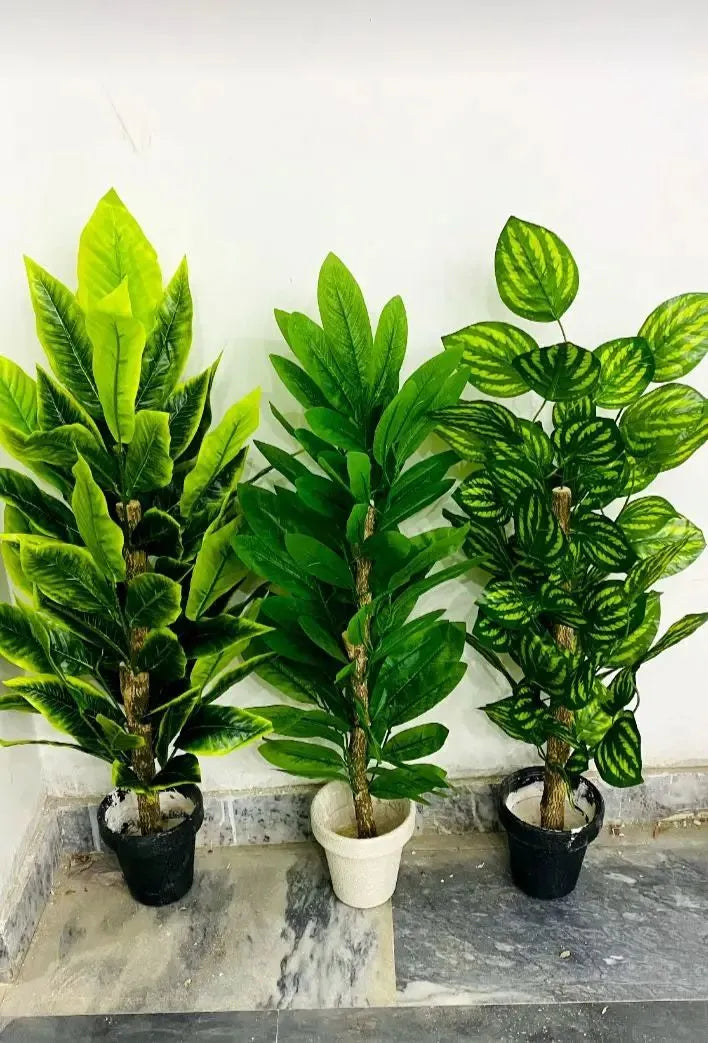 3ft Artificial Plant with Pot for Home Decor