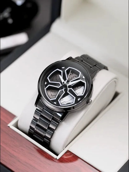 Rotating Wheel Dial Watch