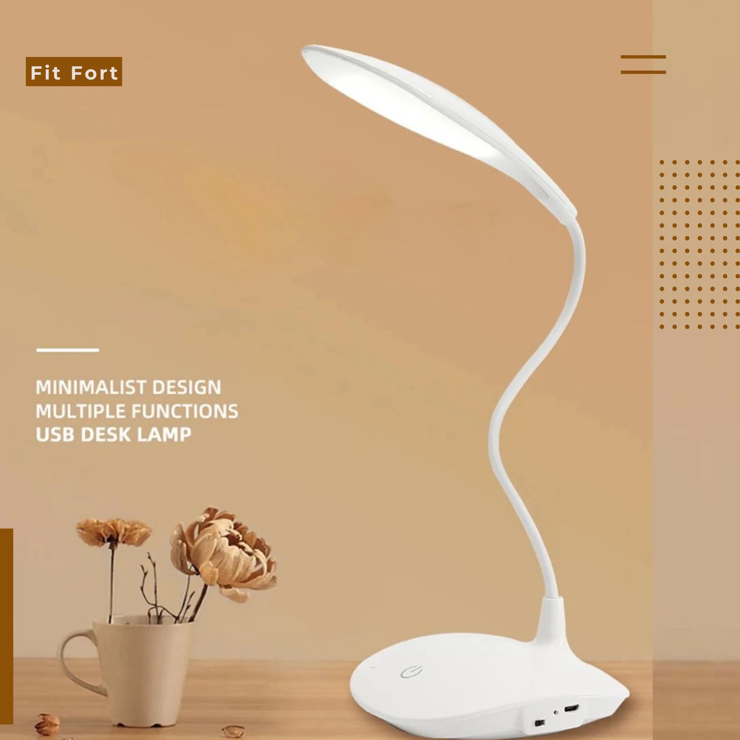 Portable 360-Degree Adjustable LED Desk Lamp