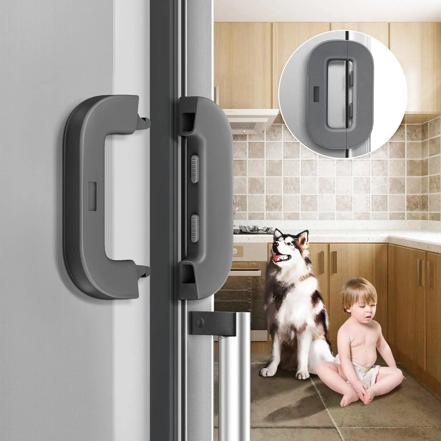 Pack of Two Refrigerator Lock