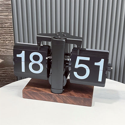 Mechanical Page Turning Clock Desktop