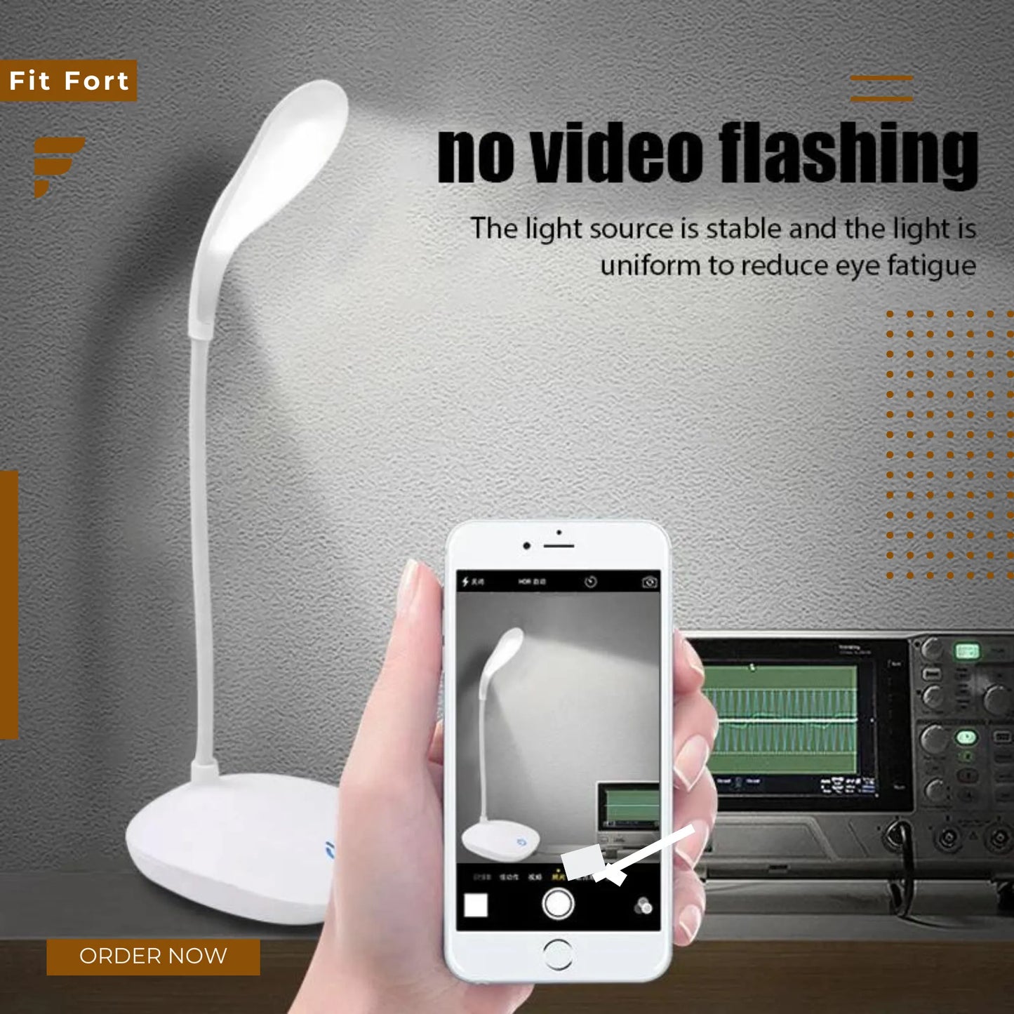 Portable 360-Degree Adjustable LED Desk Lamp