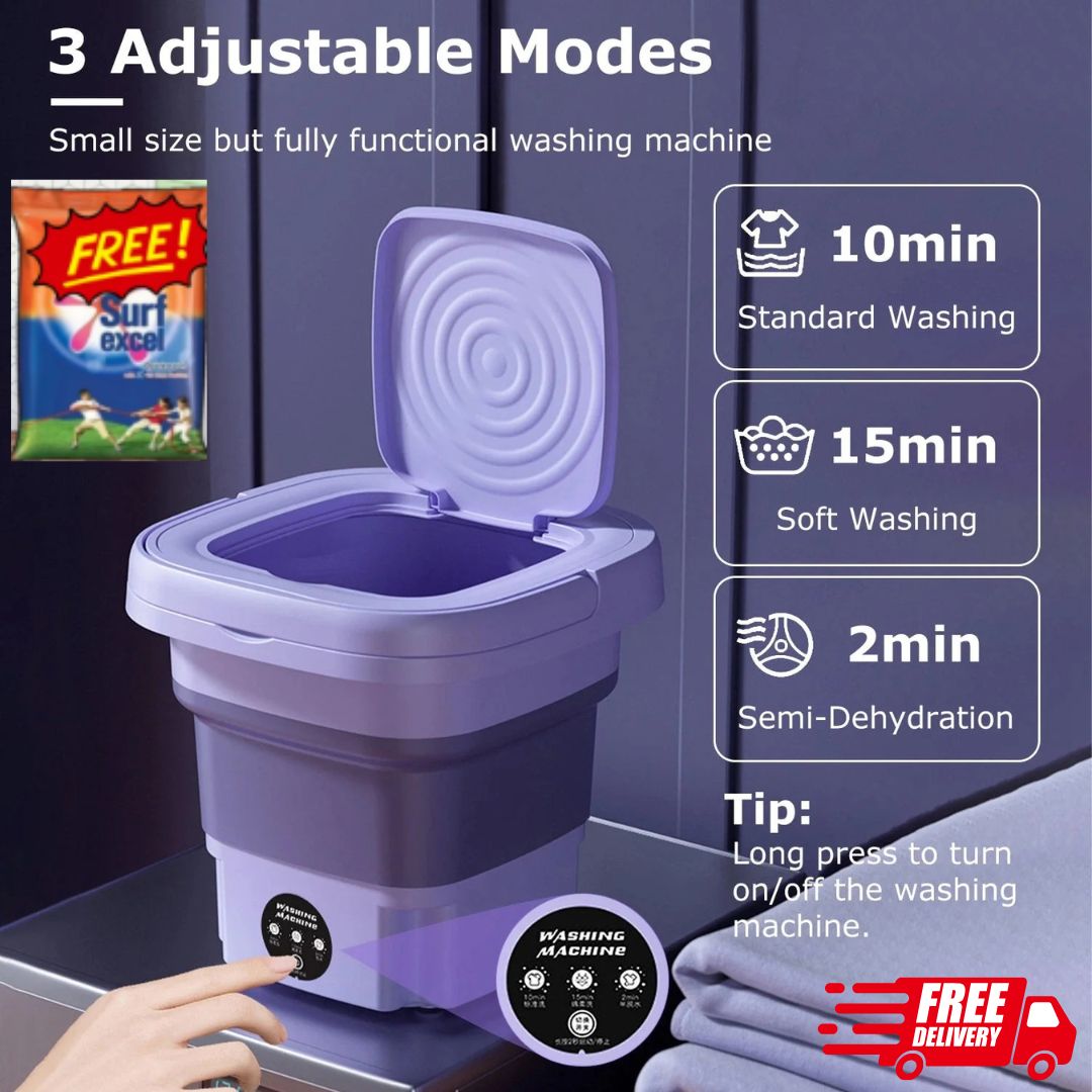 2 In 1 Mini Washing Machine