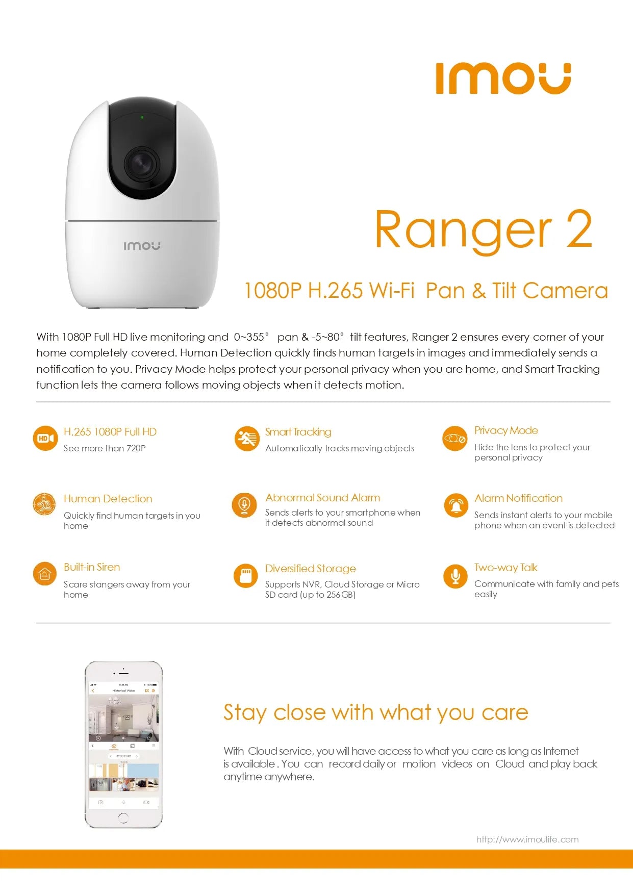 IMOU Ranger 2 2MP Indoor 360° Smart Home Security