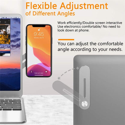 Magnetic Foldable Laptop Side Phone Holder