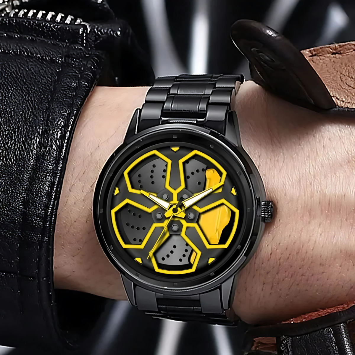 Rotating Wheel Dial Watch