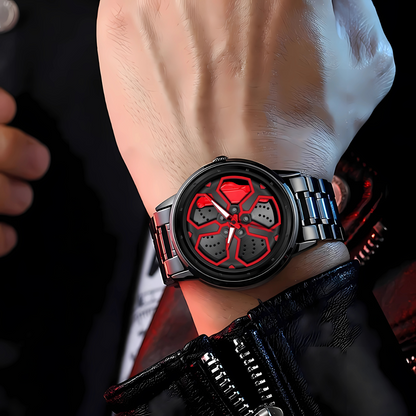 Rotating Wheel Dial Watch