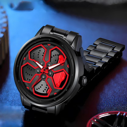 Rotating Wheel Dial Watch