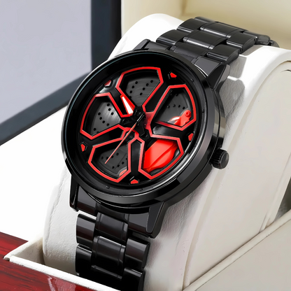 Rotating Wheel Dial Watch