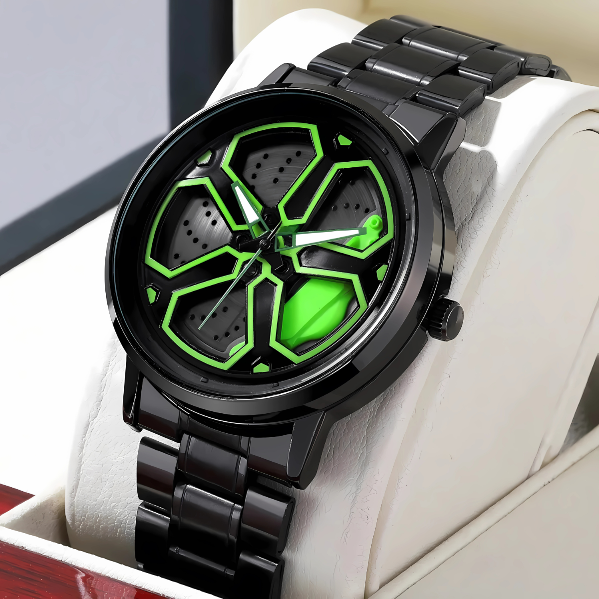 Rotating Wheel Dial Watch