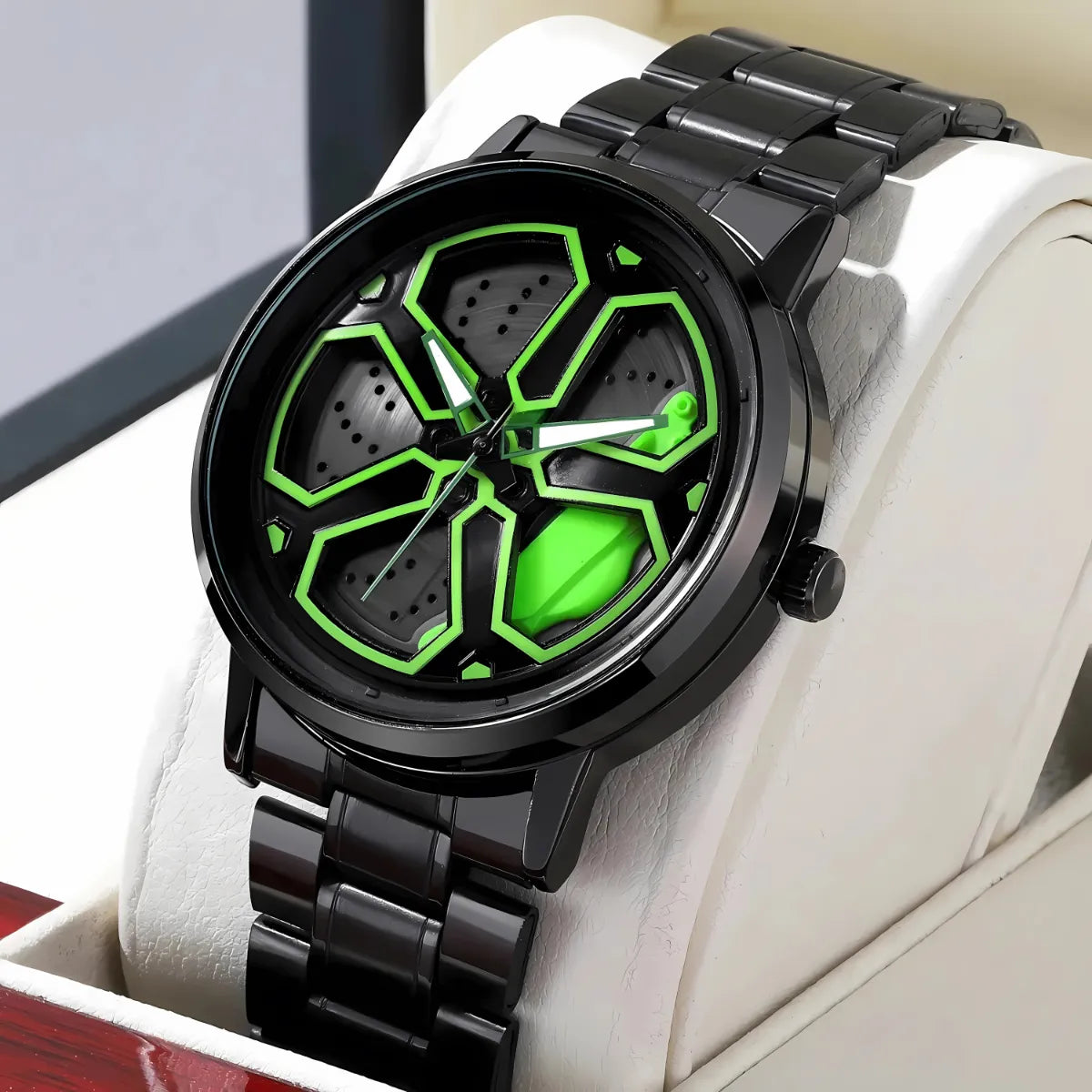 Rotating Wheel Dial Watch